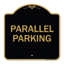 Designer Series - Parallel Parking Heavy Gauge Aluminum Architectural Sign