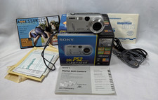 Sony Cyber-shot DSC-P52 3.2MP Digital Camera - Silver W Box And Paperwork-Tested