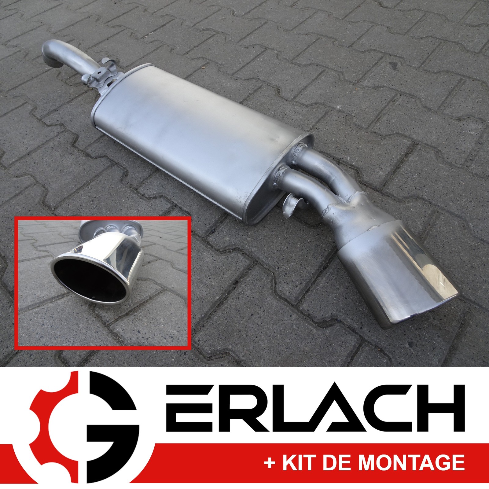 Silencieux arriere Vw Corrado 1.8i 16V G60 reparer fuite echappement