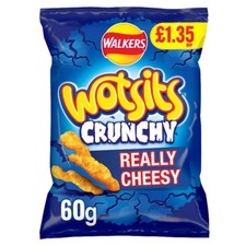 Wotsits Crunchy Cheese Sharing Crisps 60g PMP - from Giant Bradley's Sweet Shop