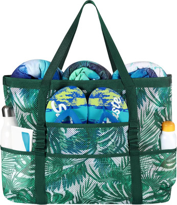 Beach Bags for Women - Large Tote Bag with Wet Pocket, Waterproof Sandproof with