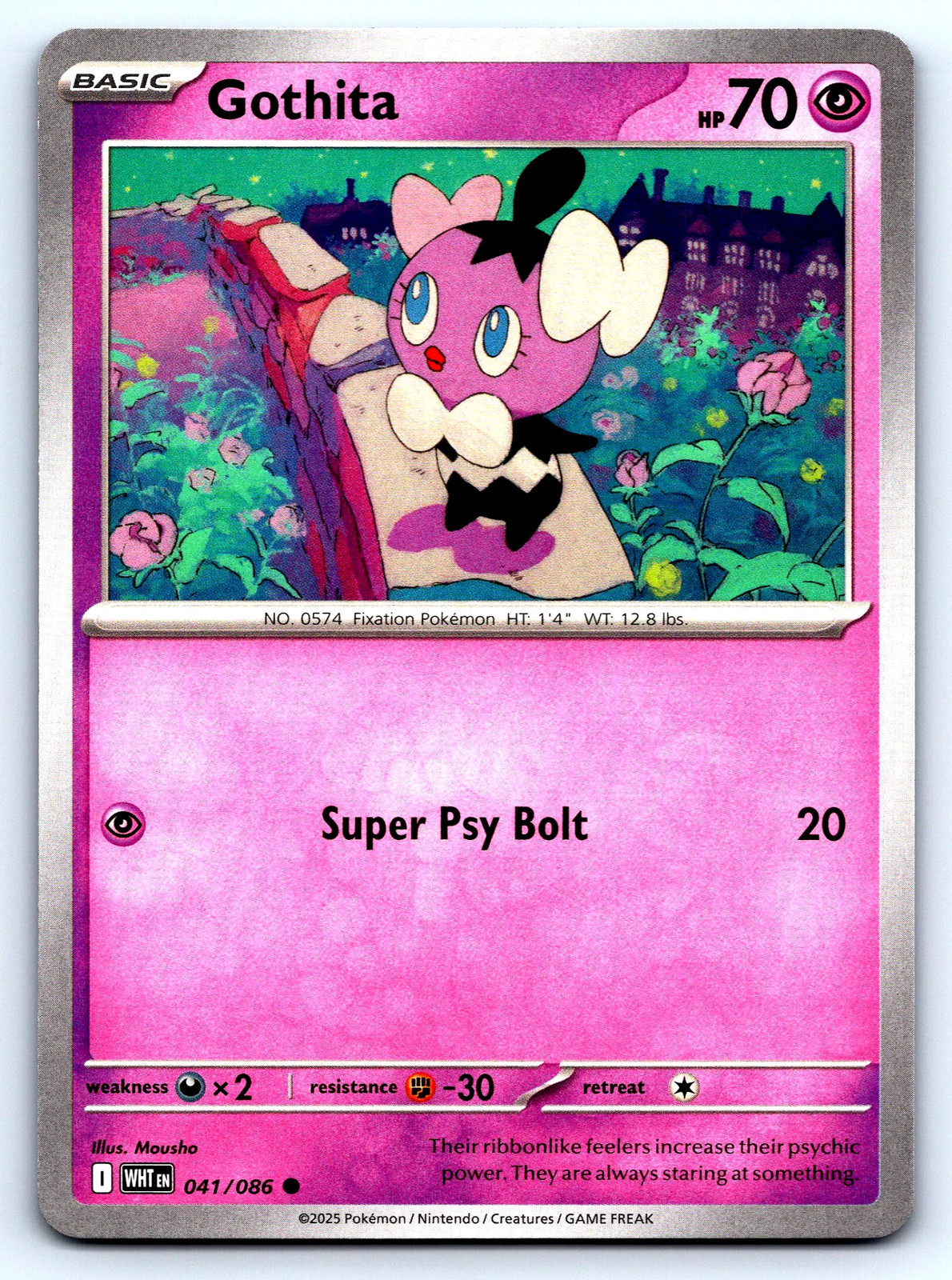 Gothita White Flare #41 Normal NM Pokemon Card