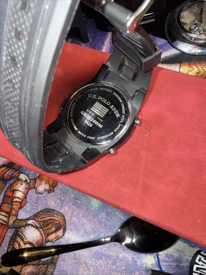 MEN'S BLACK ANA DIGI SPORT WATCH U.S. Polo ASSN - Image 2 of 3