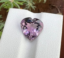 Natural Amethyst Gemstone Faceted Heart Shape 6 Carat 13x12.5x7.4 mm 556