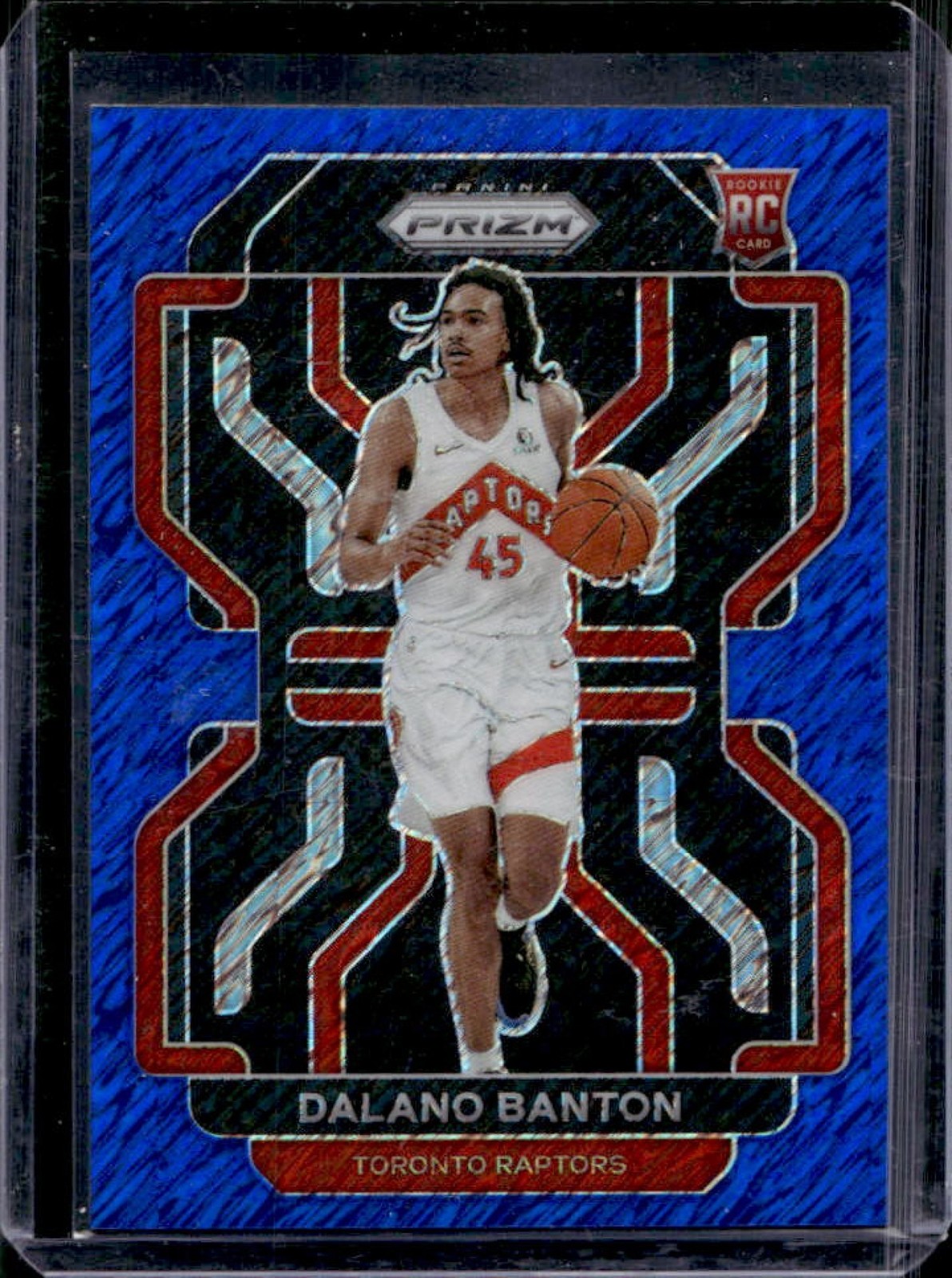 2021-22 Panini Prizm Dalano Banton RC Blue Shimmer Rookie #/30 Raptors