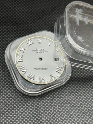 #1055 ORIGINAL ROLEX 68273 DATEJUST MEDIUM WHITE BUCKLEY ZIFFERBLATT DIAL