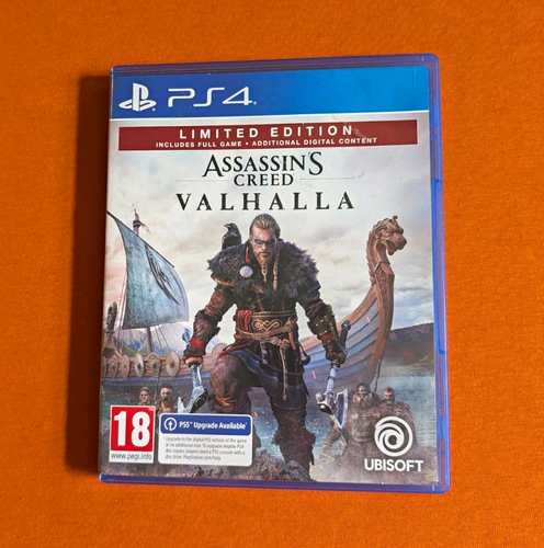 Assassin's Creed Valhalla édition limitée PS4 PAL PEGI 18, mise à jour PS5 - Photo 1/2