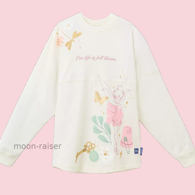 Disney Parks Tinker Bell Floral Spirit Jersey LARGE Peter Pan | eBay