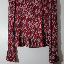 TronS of Peace Womens Size L Red White Floral...