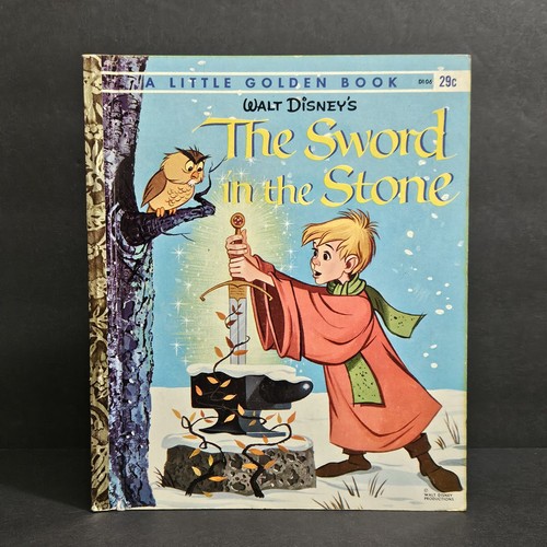 Vintage 1963 Little Golden Book Walt Disney The Sword in the Stone