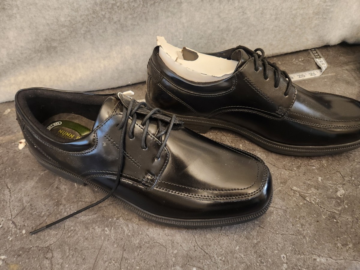 Nunn Bush Kore Pro Oxford Shoes Men\'s 13 XW Black Lace Up Comfort Bourbon St New Amazon.com | Nunn Bush Bourbon Street Moc Toe Oxford with  main image 2