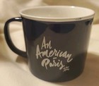 AN AMERICAN IN PARIS: A NEW MUSICAL NAVY BLUE COFFEE MUG RARE SOUVENIR PRE-OWNED — photo 1