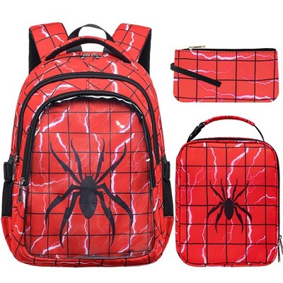 Boys Backpacks with Lunch Box for Kids School Bookbag with Lunch Bag for Elem...