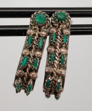 Vintage Zuni Earrings, NVH, Norman Jr. and Verginia Hooee Pierced