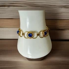 Lovely Vintage 1/20 Gold Filled On Sterling Bracelet By Amco. Fits Wrist 6 1/2