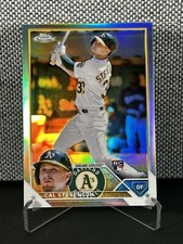 2023 Topps Chrome Cal Stevenson Refractor RC #199 Oakland Athletics Rookie