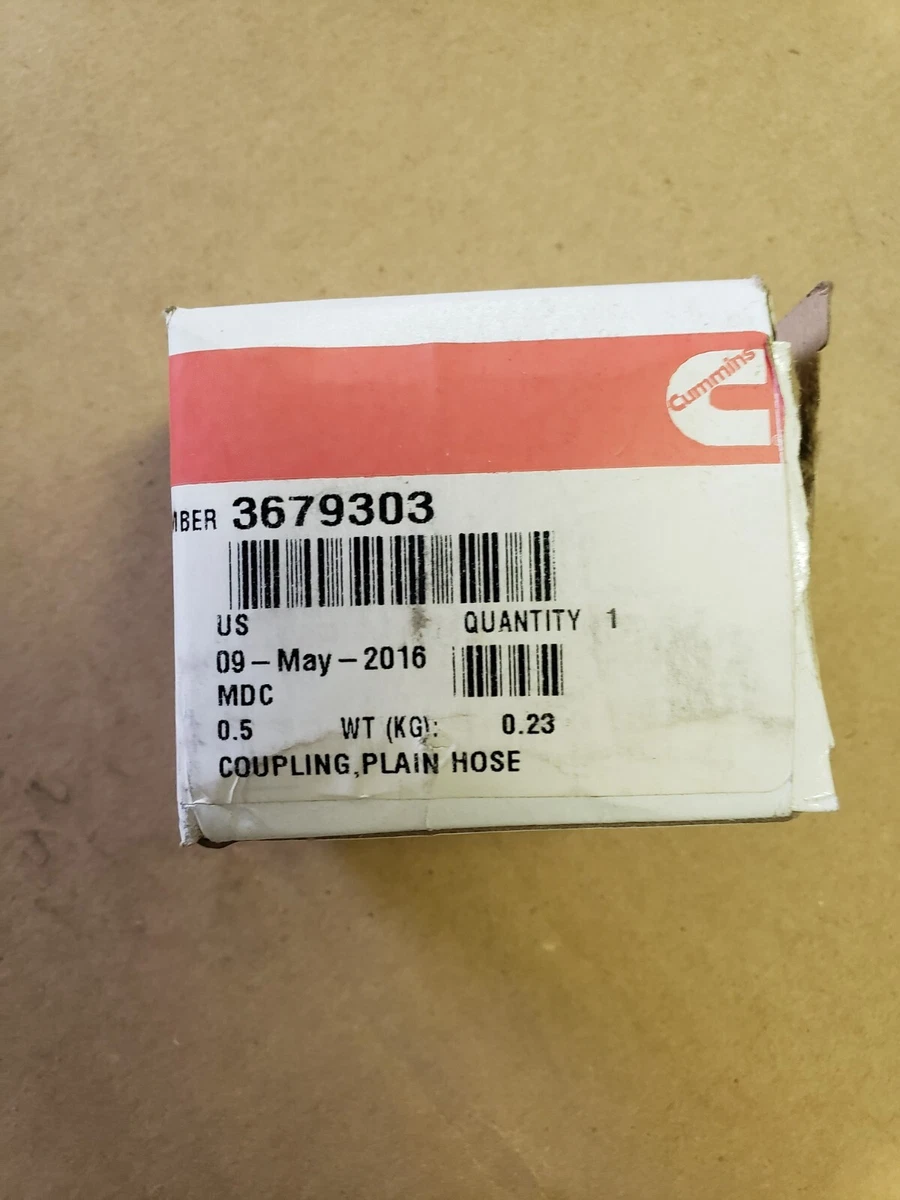 Cummins 3679303 Coupling Plain Hose 15L ISX/ QSX | eBay
