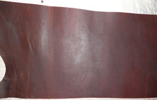 9.5"x17" DARK BROWN OIL TANNED UTILITY LEATHER COWHIDE avg 1.4mm thick 52