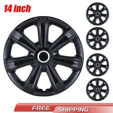 14 Inch Black Wheel Covers Set Of 4 14 Wheel Trim Covers Hub Cap Plastic Abs 14 Inch Black Wheel Covers Set Of 4 14 Wheel Trim Covers Hub Cap Plastic Abs