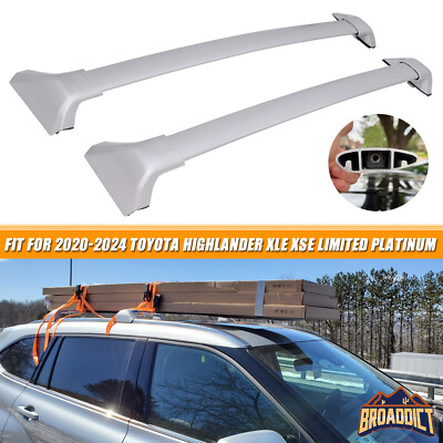 Cross Bar Roof Rack For 2020-2025 Toyota Highlander XSE