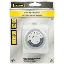 Defiant 15-Amp 24-Hour Plug-In Mechanical Big Button Timer