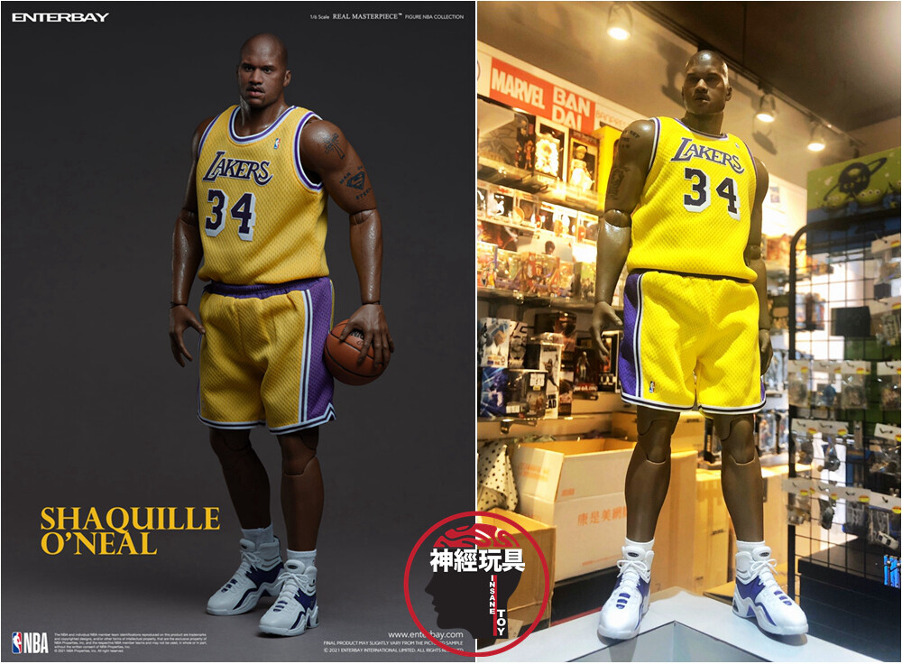 ENTERBAY SHAQUILLE O'NEAL 1/6 ACTION FIGURE LAKERS EDITION RM-1085