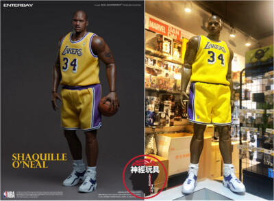 ENTERBAY SHAQUILLE O'NEAL 1/6 ACTION FIGURE LAKERS EDITION RM-1085