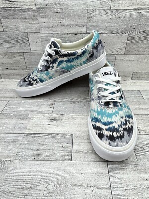 VANS DOHENY TIE DYE  BLUE WHITE WOMEN'S SKATE SHOES Size 8.5