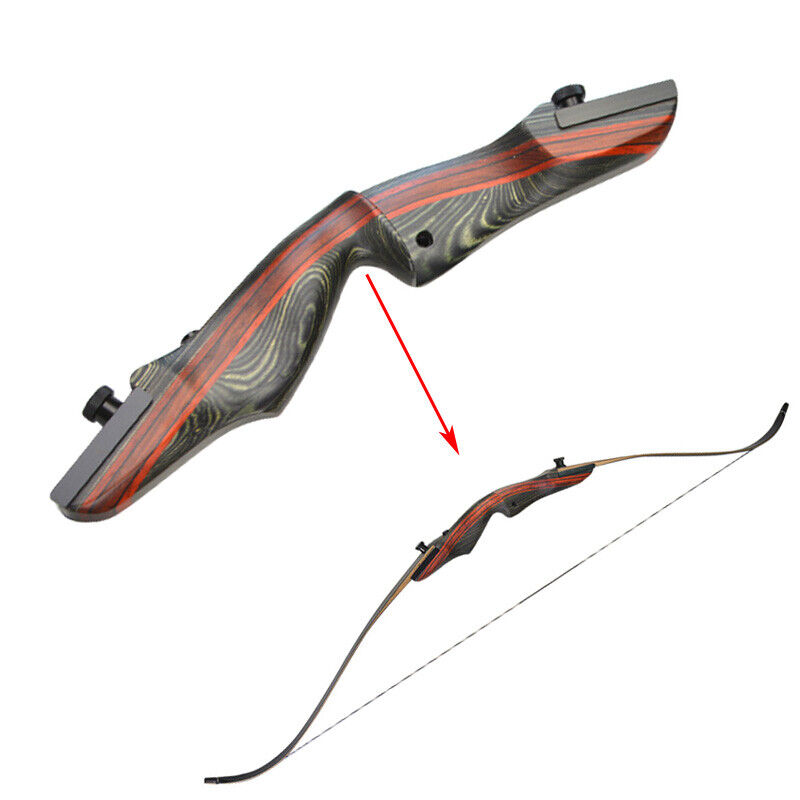 Archery Recurve Bow Riser Wooden 17" Takedown Adult Hunting Outdoor Sports