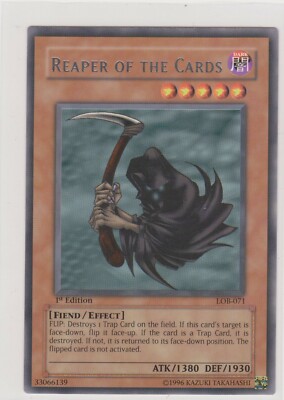 Yugioh 1st Edition Reaper Of The Cards LOB-071 Pack Fresh Never Played |  eBay
