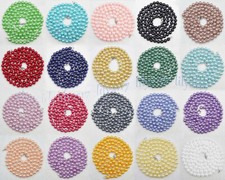 Fashion 8/10/12mm Multi-Color South Sea Shell Pearl Round Beads Necklaces 48''