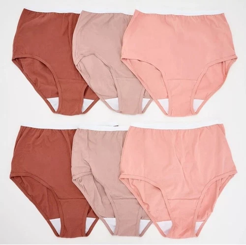 Breezies Women's Panties Sz 12 Original Cotton Brief Pink A632206
