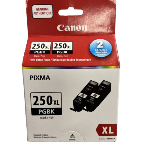 Canon 250XL Double Ink Cartridge Black New In Box Genuine - Picture 1 of 3