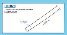 Genuine 1700W 230V BAIN MARIE ELEMENT HC0028 E15 BM15