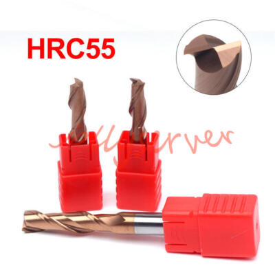 1PCS HRC55 Coated End Mill 2-Flute Square End Mill Tungsten Steel New