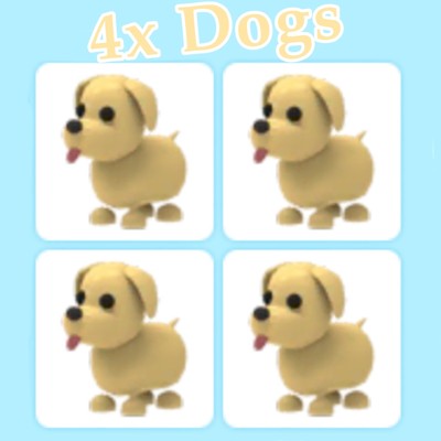 Roblox Adopt Me 4x Dogs Ebay