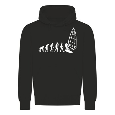 Evolution Surfen Kapuzenpullover - Surfing Board Welle Wind Wasser Sport