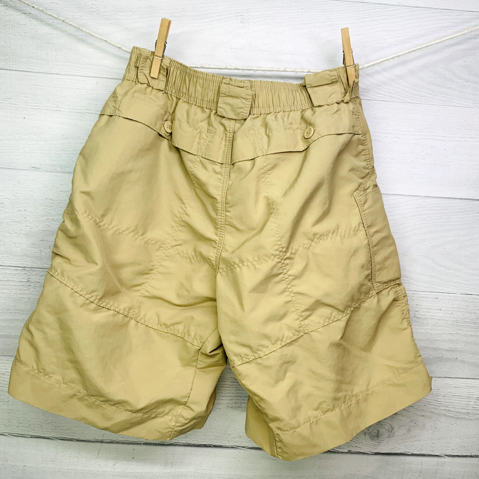 AFTCO Mens Original Fishing Short Khaki Brown Elastic… Gem