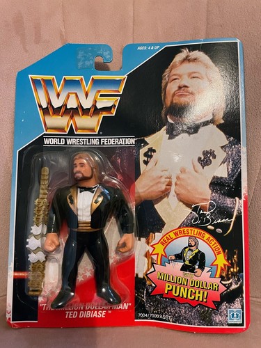 WWF Hasbro MOC Series 1 Ted Dibiase Million Dollar...