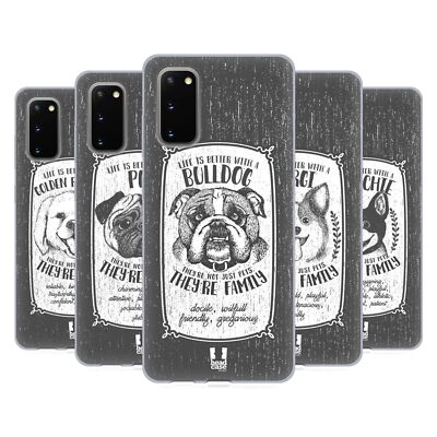 HEAD CASE DESIGNS HUNDERASSE HANDGEZEICHNET GEL HANDYHÜLLE FÜR SAMSUNG HANDYS 1