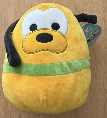Squishmallows Disney Pluto 10  Soft Plush Toy w/ Tag Kellytoy Mickey Mouse Dog