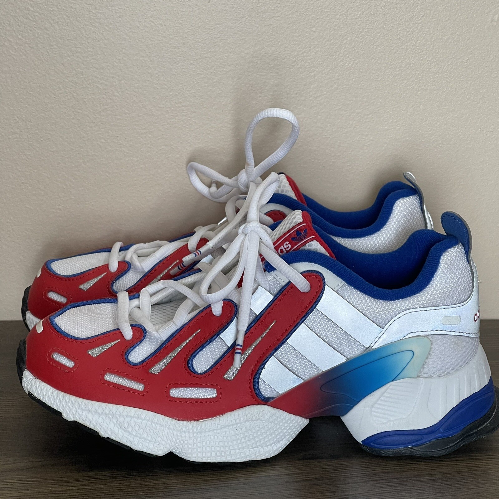 Mens Size 5 Adidas EQT Gazelle Low Sneaker Red Wh… - image 4