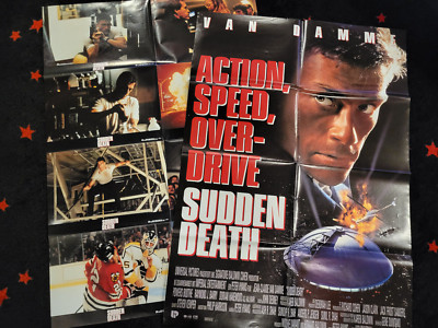 Sudden Death- Kinoplakat A1 + 8 Fotos Jean - Claude Van Damme Powers Boothe Raym