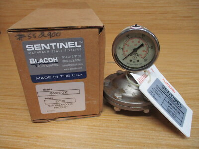 Blacoh GS00E-G32 Sentinel Diaphragm Seal/Gauge Guard