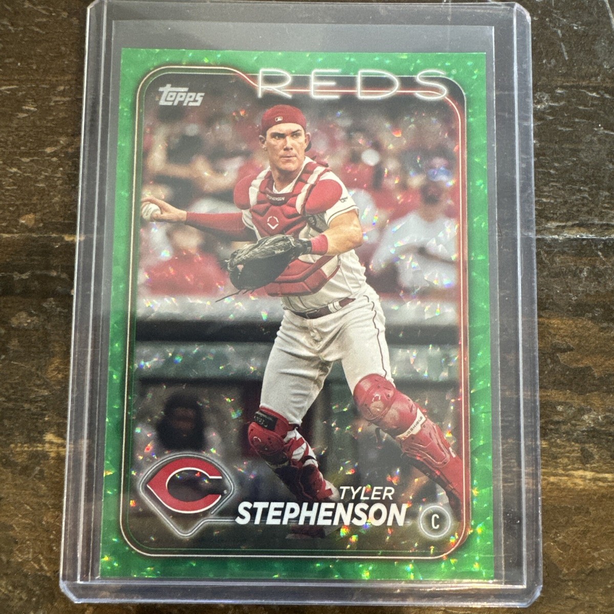 2024 Topps Series 2 Two Tyler Stephenson Reds Green Foil /499