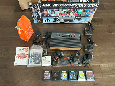 Atari 2600 Video Computer System Console 6 Games Untested Looks Amazing OEM