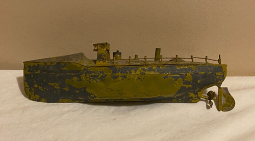 Vintage Antique Tin Toy Wind-Up Boat Bing Carette Marklin ag-55 - Afbeelding 1 van 8