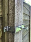 8x galvanised Clinch-It fence-post panel bracing brackets