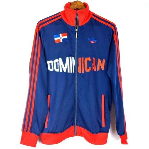 Chaqueta de fútbol Adidas para hombre Talla S Dominicana Rojo Azul Trébol  completo con cremallera Mock Neck | eBay