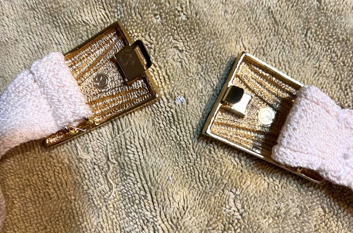 ST. JOHN Gold Tone Diamond Jewels Stretchy Fashion Belt 30 